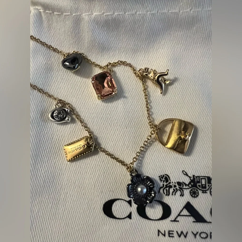 Coach Mini Handbag Charm Necklace - Picture 2 of 4